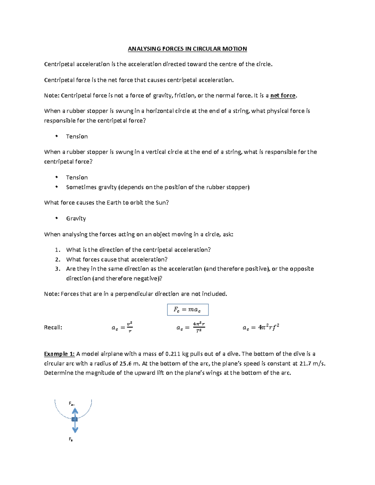 8-analysing-forces-in-circular-motion-analysing-forces-in-circular