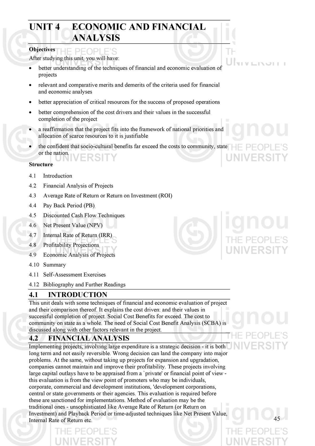 Unit-4 - BBA Notes - Economic And Financial Analysis UNIT 4 ECONOMIC ...