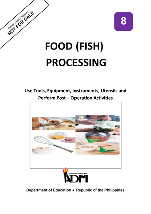2.-USE-OF- Tools- Perform-POST- Operation- Activities - FOOD (FISH