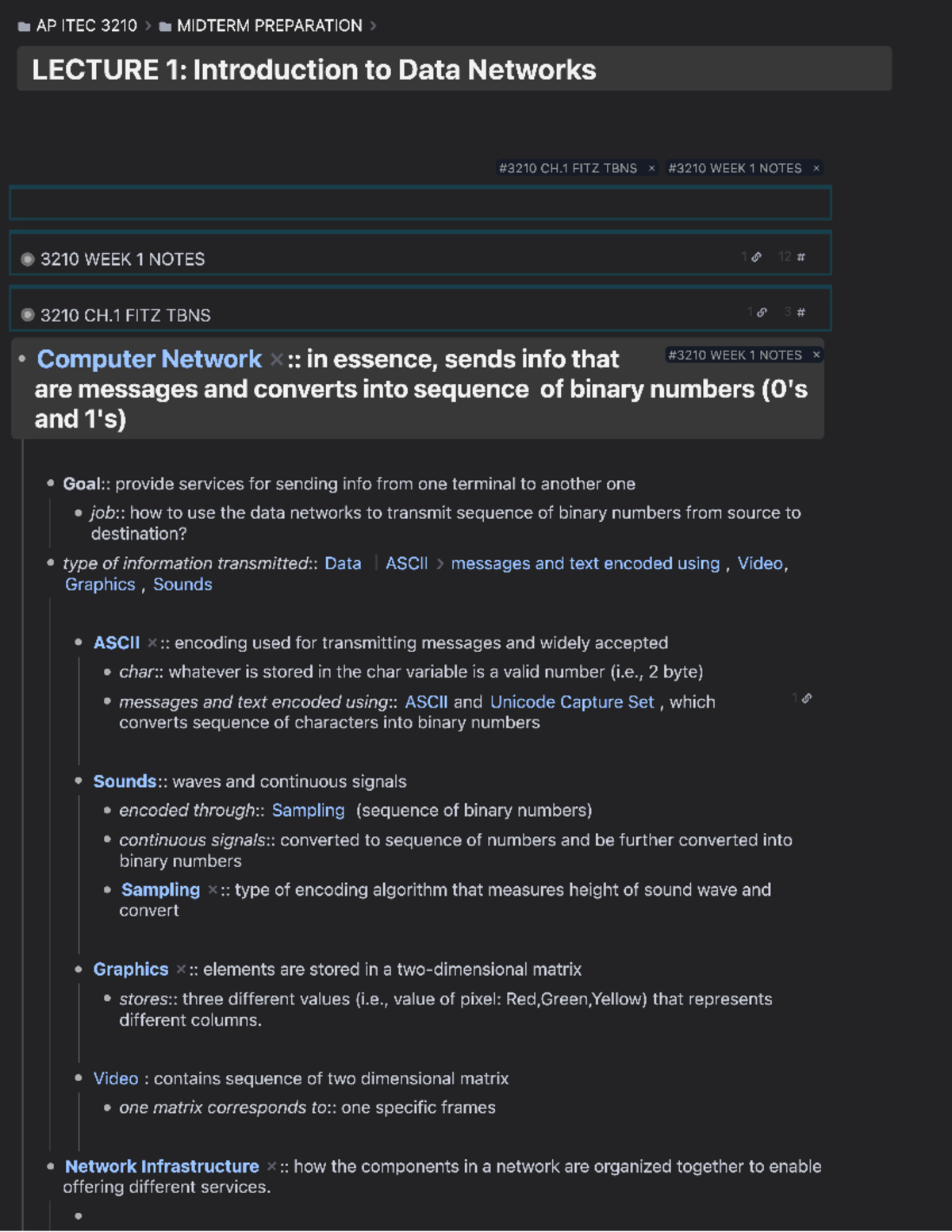 Midterm Notes Prep - This document encompasses lectures covered from ...