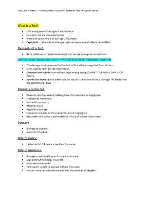 1.Contract Lec-1-notes - LAW4013 Contract Law Lecture Notes Week 1 ...