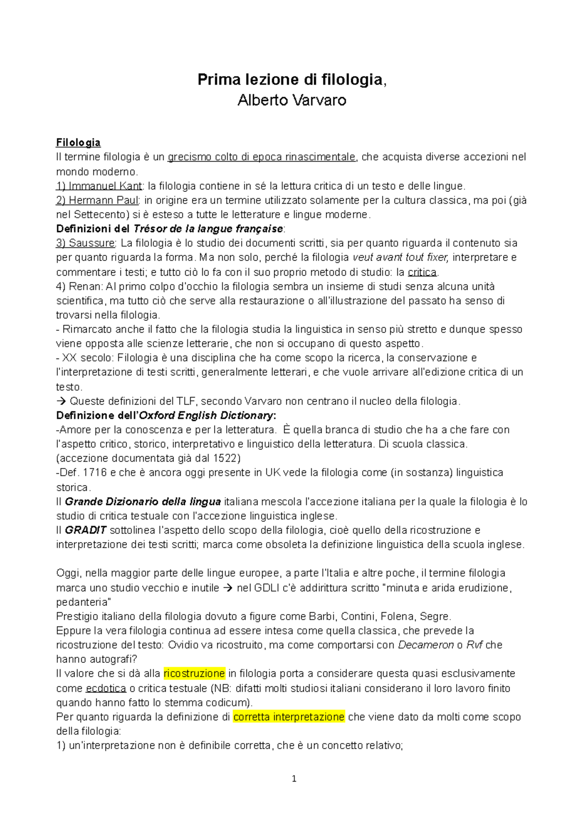 Prima Lezione Di Filologia - Libro Di Testo Per Studio Della Filologia - Foto 7