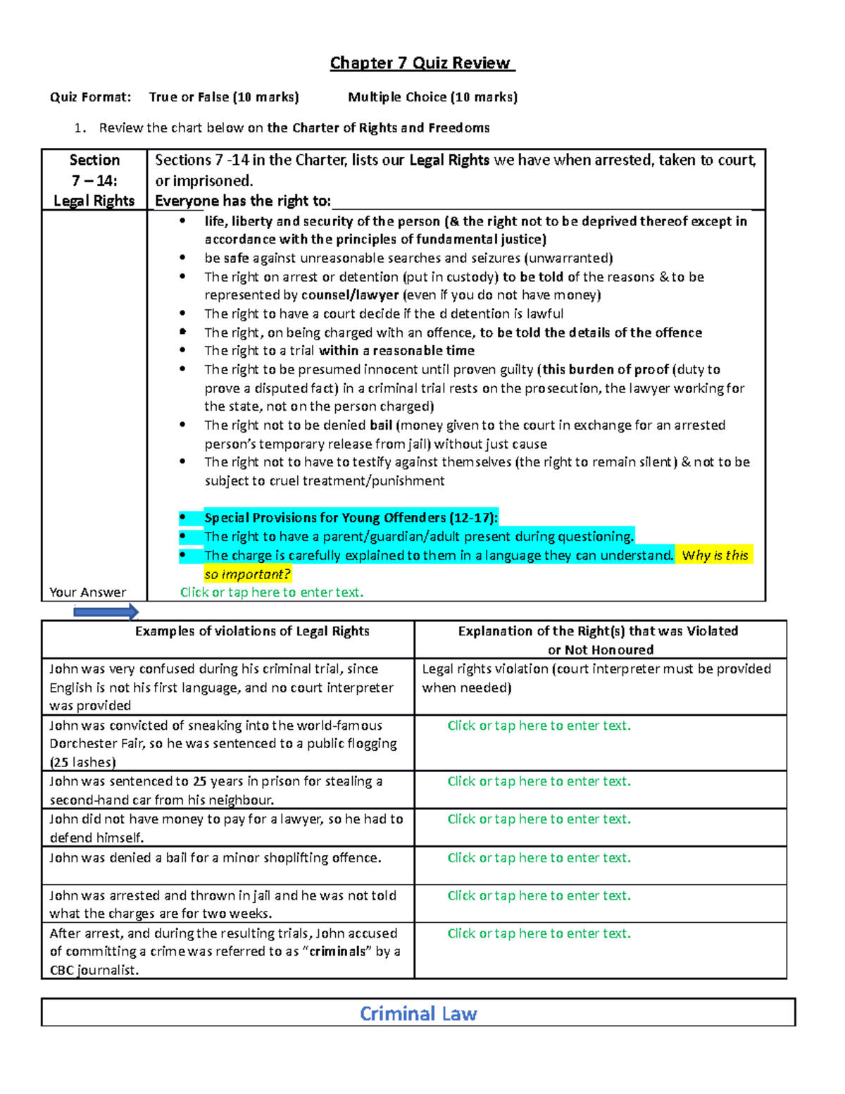 Chapter 7 Quiz Review - Chapter 7 Quiz Review Quiz Format: True Or ...