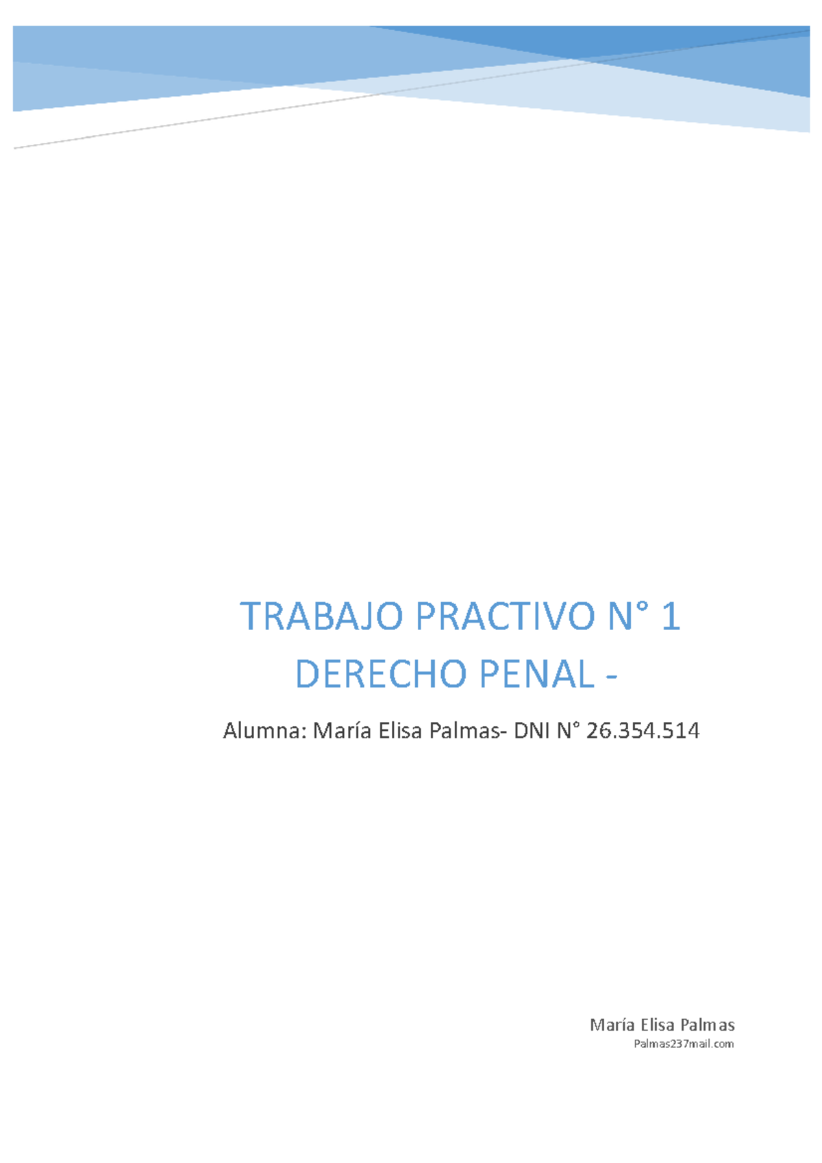 TP1 - DP - Tp1- D P - María Elisa Palmas Palmas237mail TRABAJO PRACTIVO ...