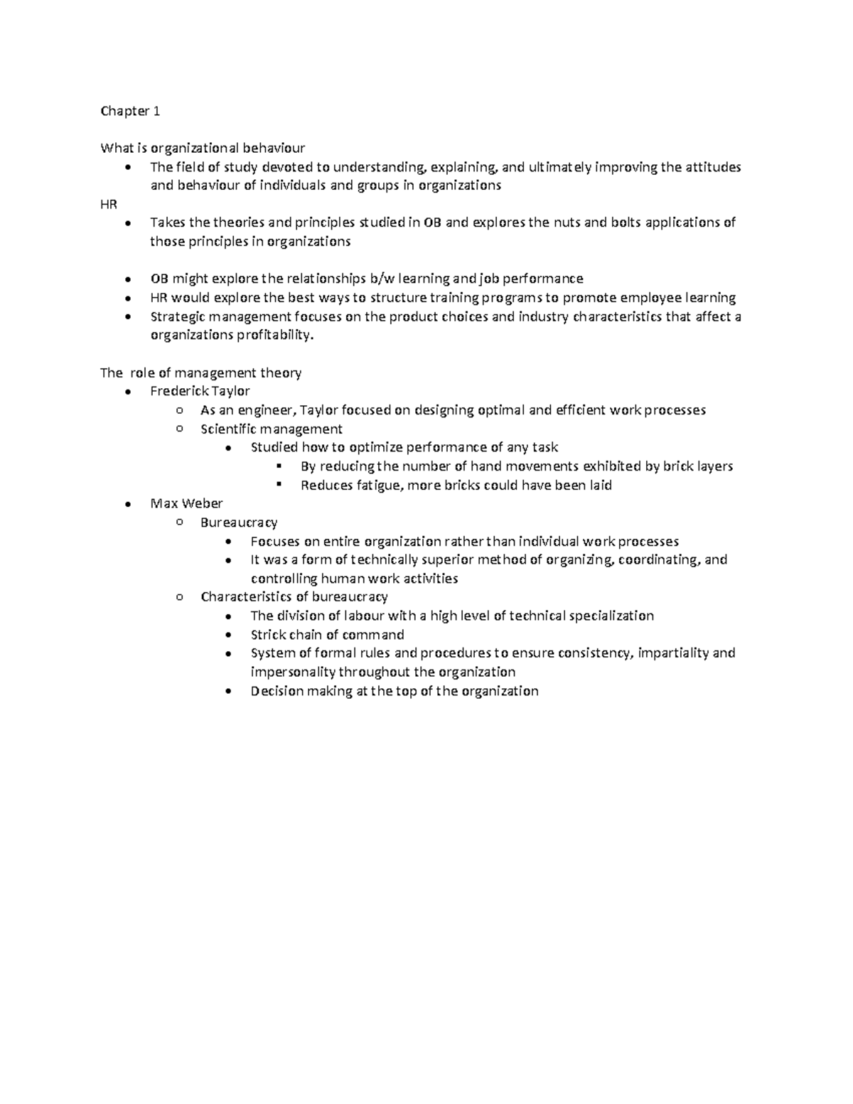 Chapter 1 Mos - Lecture 1 notes - mos 2275 - UWO - Studocu