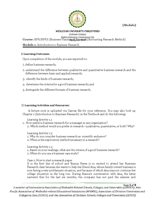 Module 1 Definition and Characteristics 1 1 - Learning Outcomes: Module ...