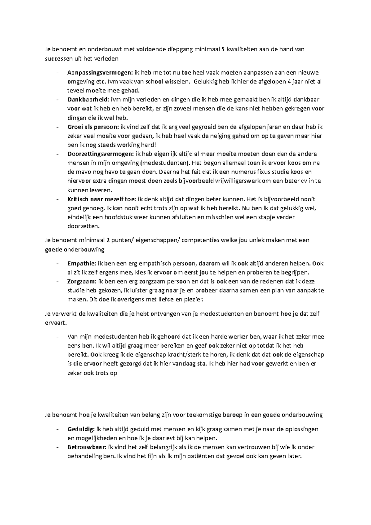 Graduation speech - opdracht loopbaanleren thema 1.3 blok A - Je ...