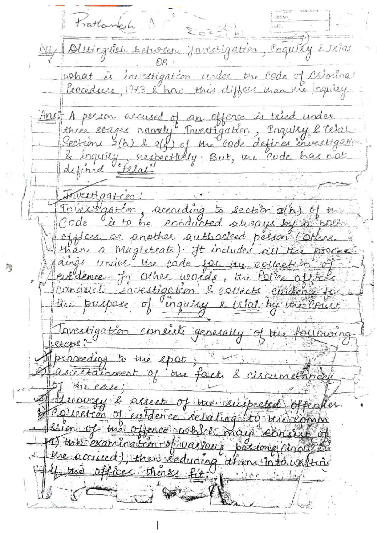 Court Summary of CrPC Bachelors of Legal Studies Studocu