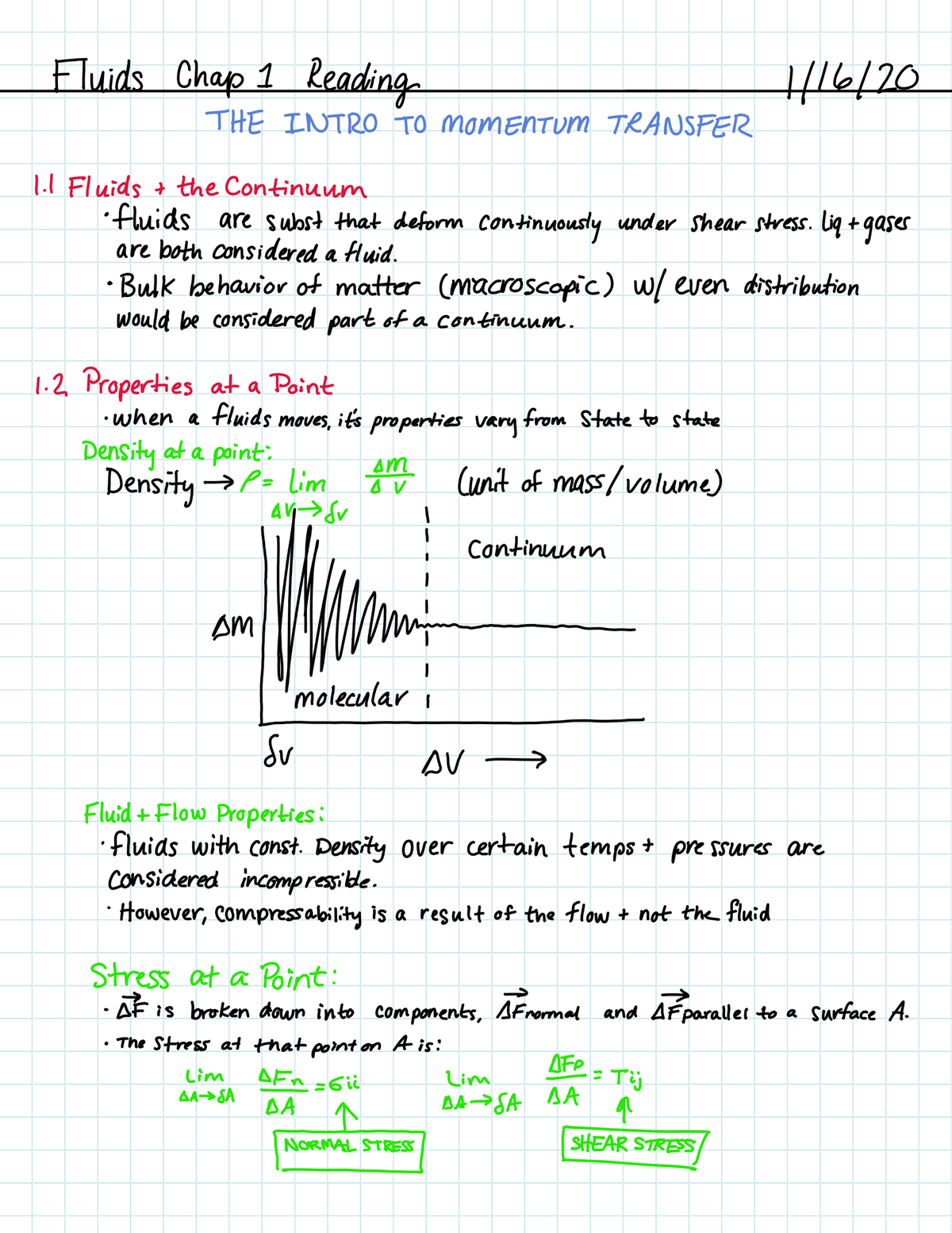 Fluids Reading Notes - PHY 255 - Studocu