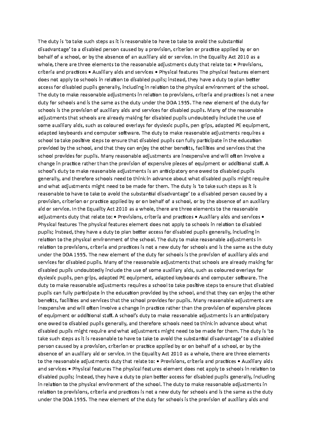 The duty is notes The duty is ‘to take such steps as it is