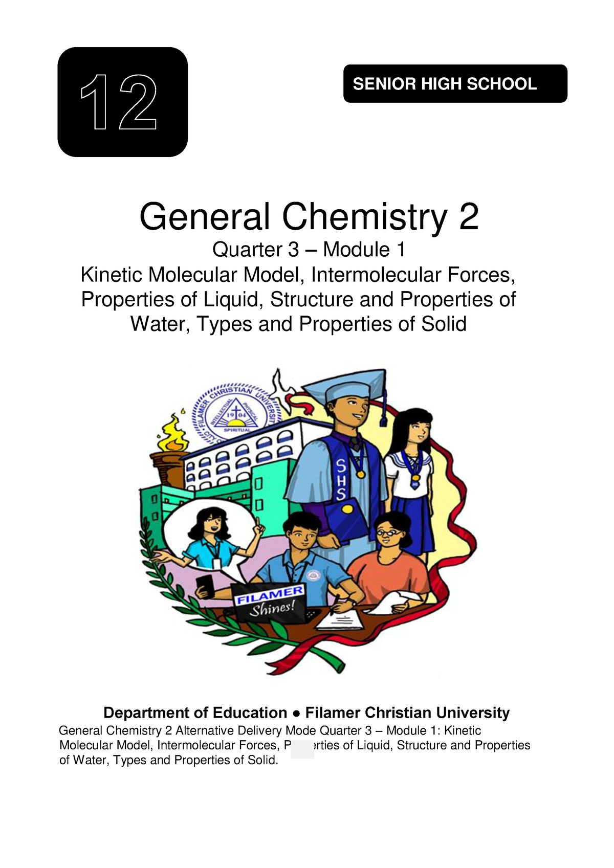 General Chemistry II Module 1 - SENIOR HIGH SCHOOL General Chemistry 2 ...