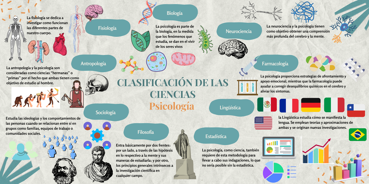 MAPA Mental Clasificación DE LAS Ciencias - CLASIFICACIÓN DE LAS