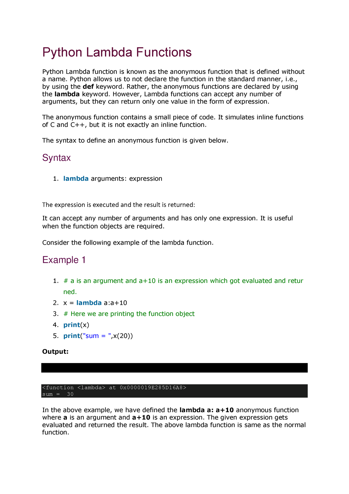 python-lambda-python-lambda-functions-python-lambda-function-is