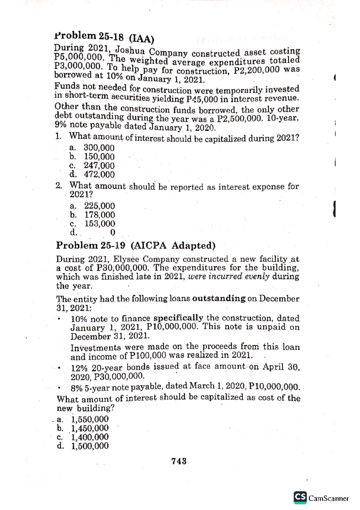 Problem 25 - Intermediate Accounting (Volume One) 2021 Edition Author ...