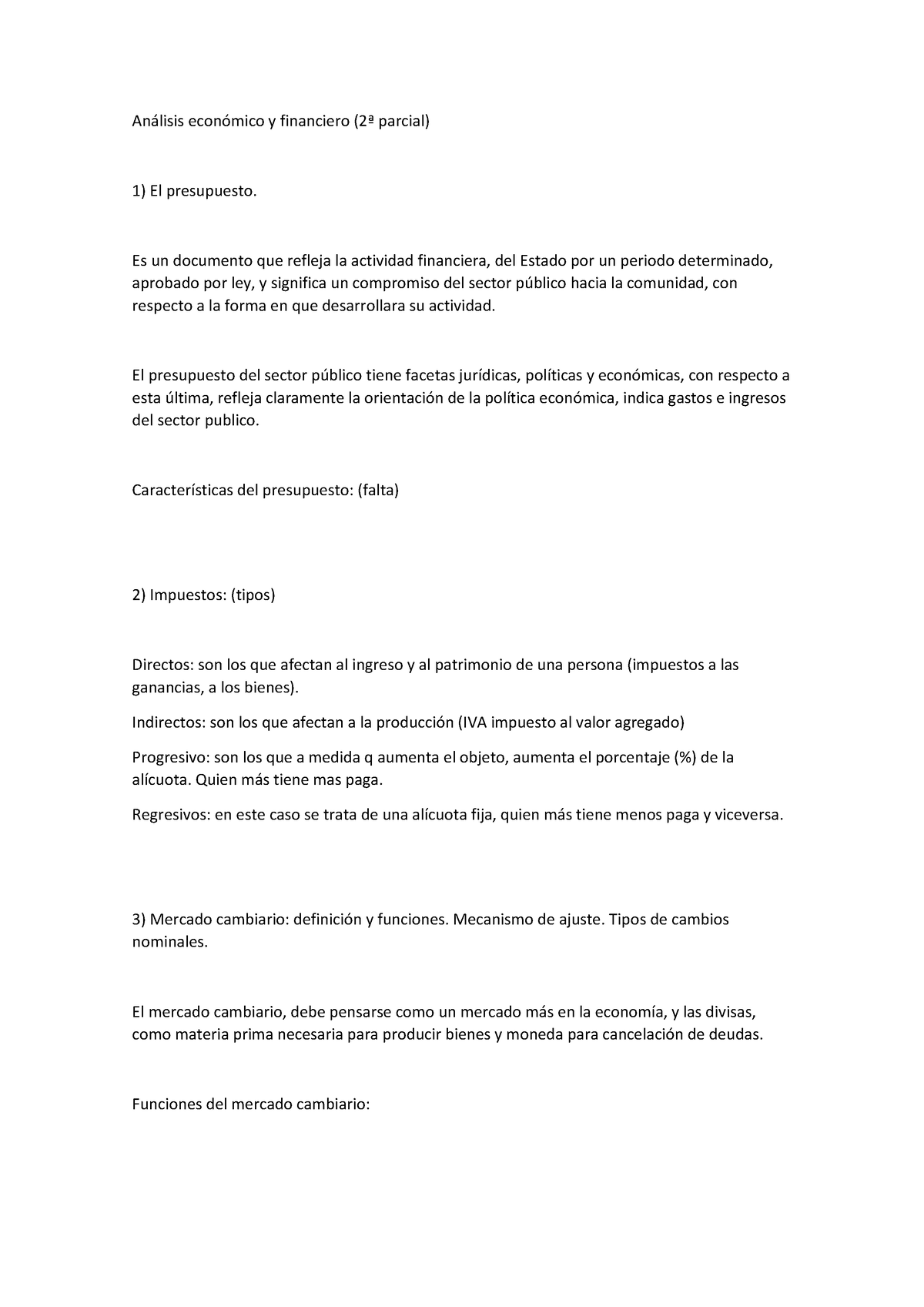 Análisis Económico Y Financiero Parte 2 Segundo Parcial - An·lisis ...