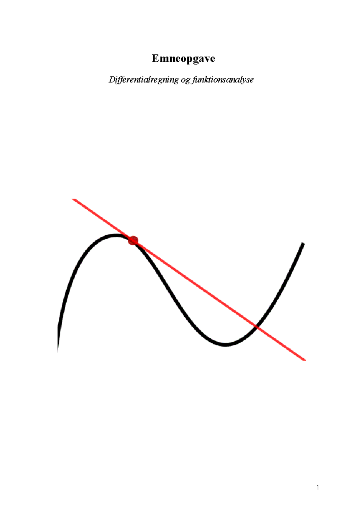 Emneopgave Differentialregning - - Studocu