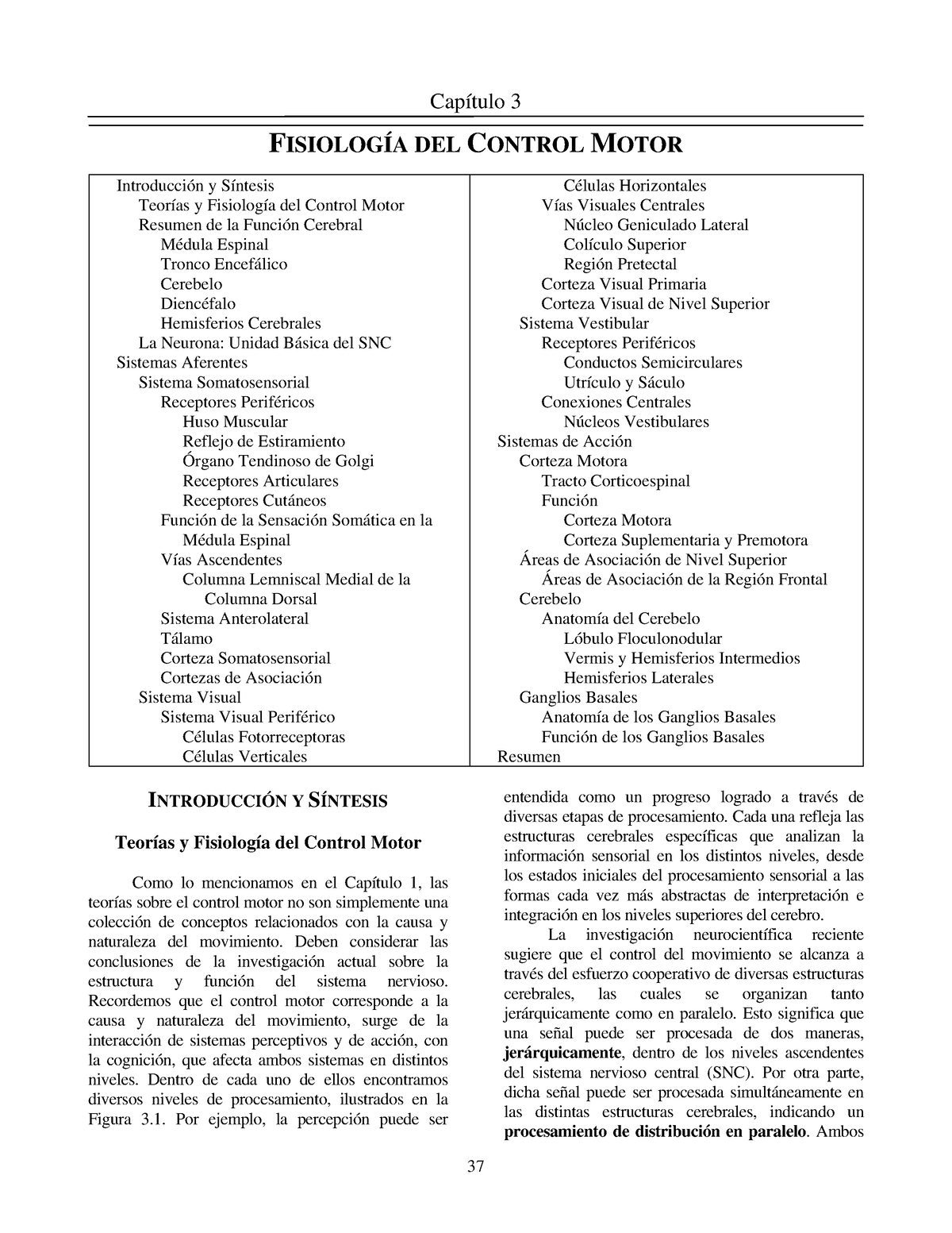 Capitulo 3-Fisiologadelcontrolmotor - Capítulo 3 FISIOLOGÍA DEL CONTROL ...