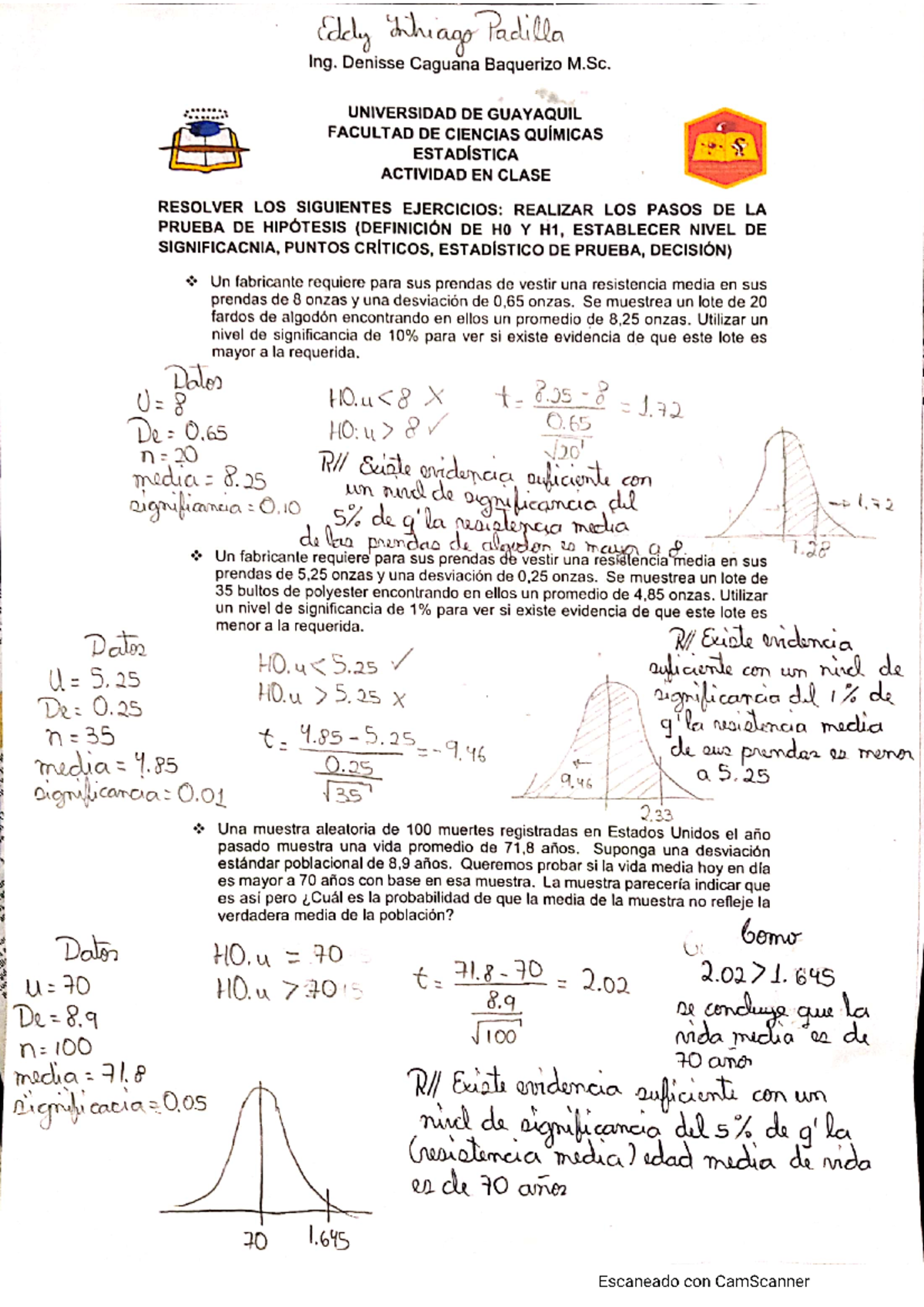 Deber De Estadistica, Intriago Padilla Practica De Laboratorio ...