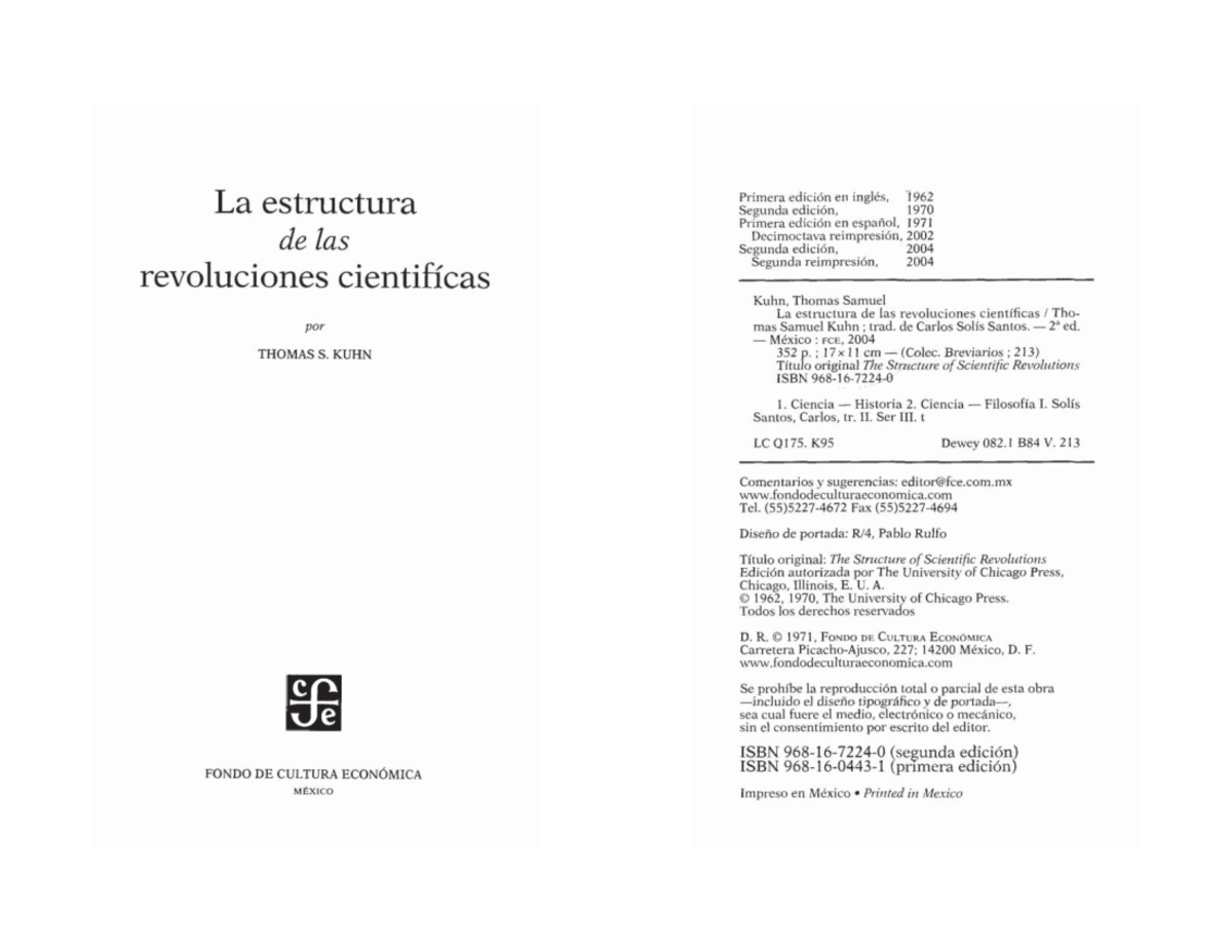 Kuhn, T. S. (2004 ). La estructura de las revoluciones científicas