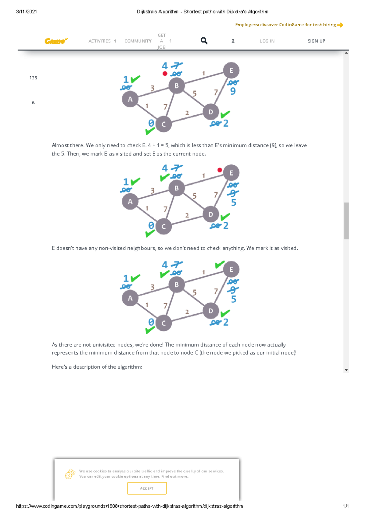 Dijkstra's Algorithm - Shortest Paths With Dijkstra's Algorithm - 3/11 ...