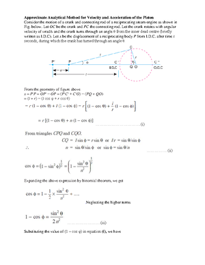 Kom lecture notes - LECTURE NOTES ON KINEMATICS OF MACHINERY 2018 ...