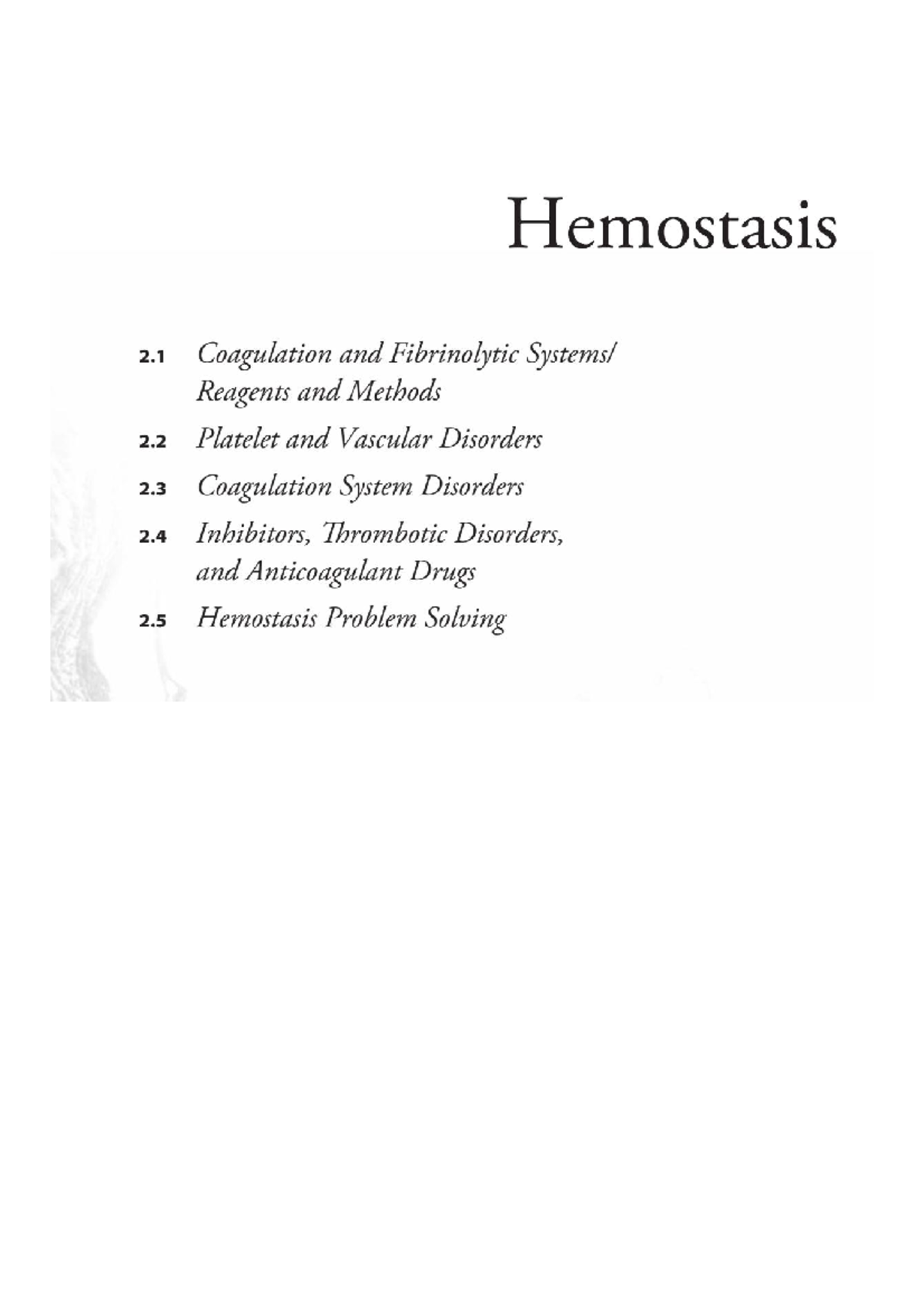 HARR-hemostasis - HARR-hemostasis - Medical Technology - Studocu