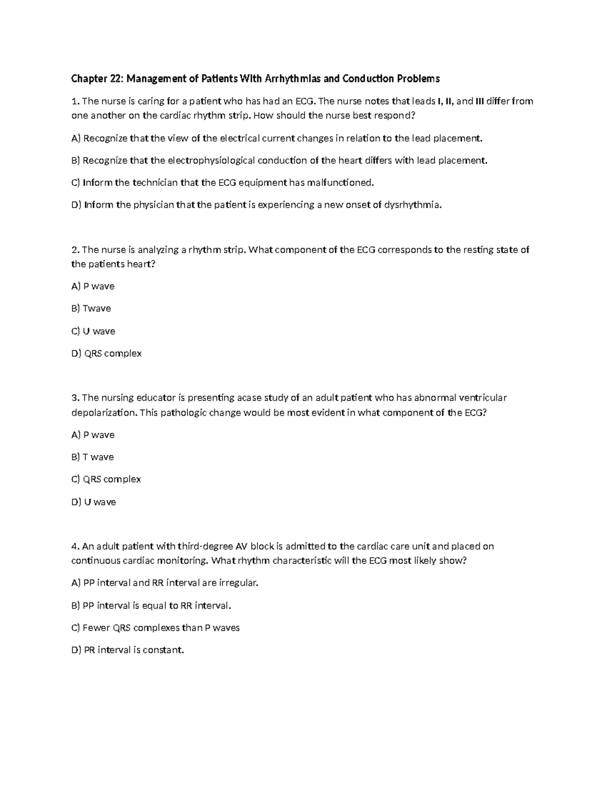 Chapter 22 Management Of Patients With Arrhythmias And Conduction ...