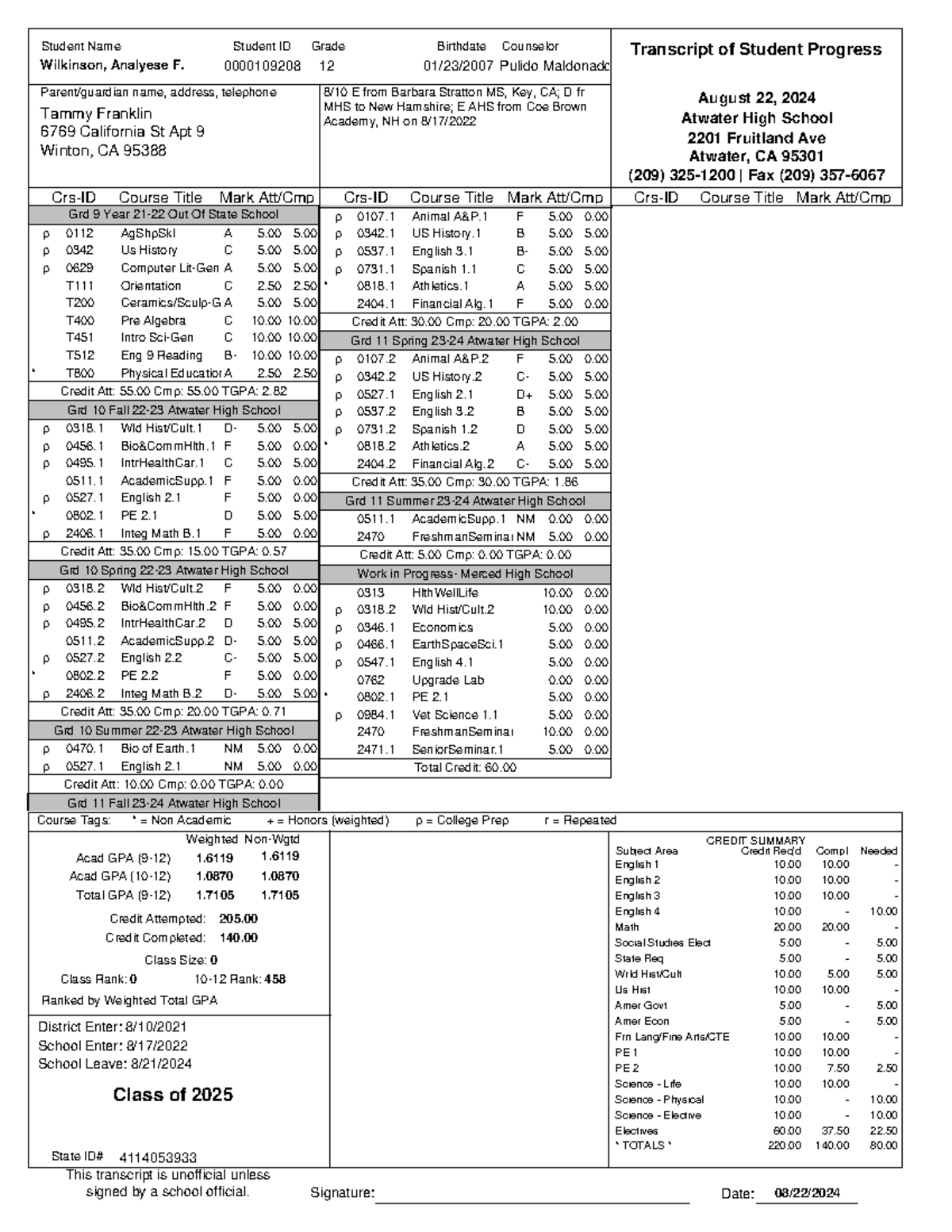 Print Student Transcripts Laser 20240822 215528 98376 f3 Parent