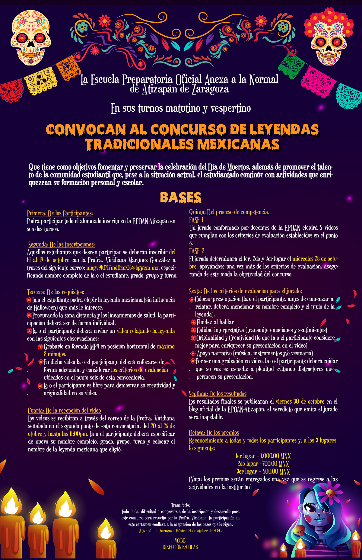 Concurso Leyendas - La Escuela Preparatoria Oficial Anexa a la Normal ...