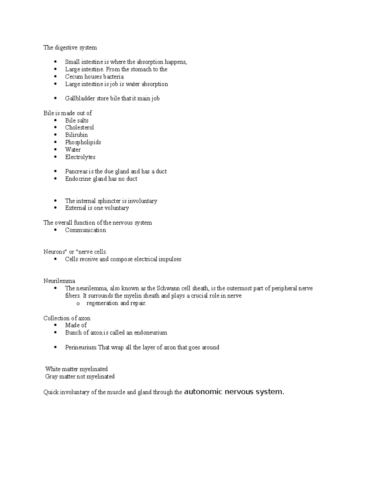 ANAT 1055- TEST 2 Notes - 2 MIDTERM TEST PAST QUESTIONS - The digestive ...