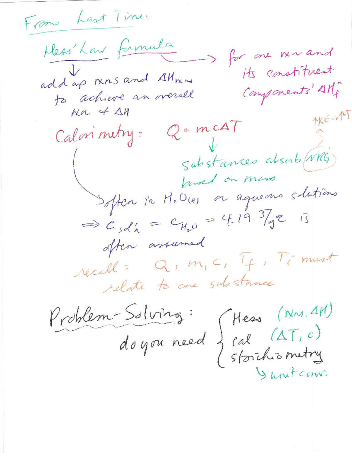 Practical Practice problems of thermodynamics and calorimetry with