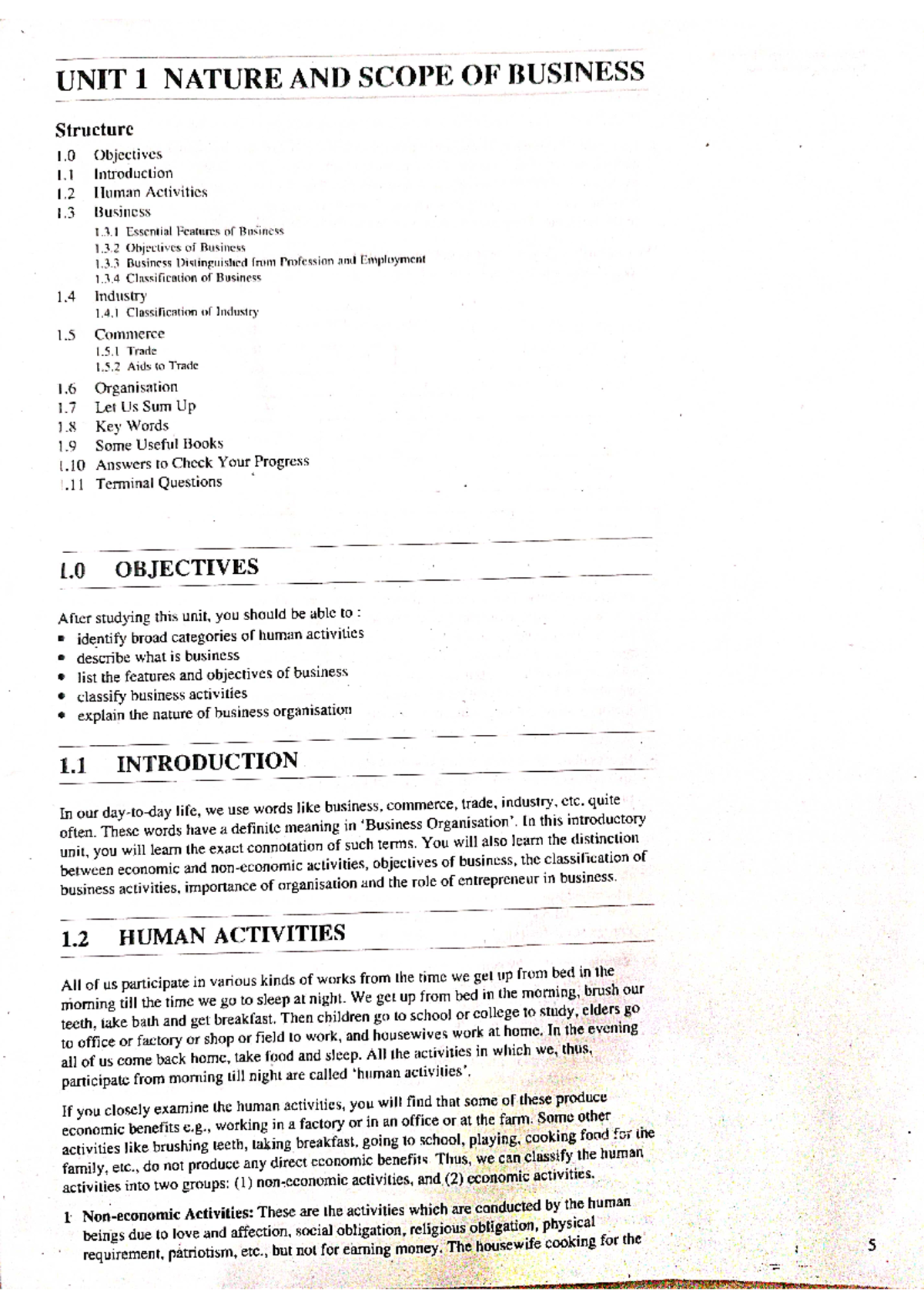 Nature AND Scope OF Business - B Com Accounting and Finance - Studocu