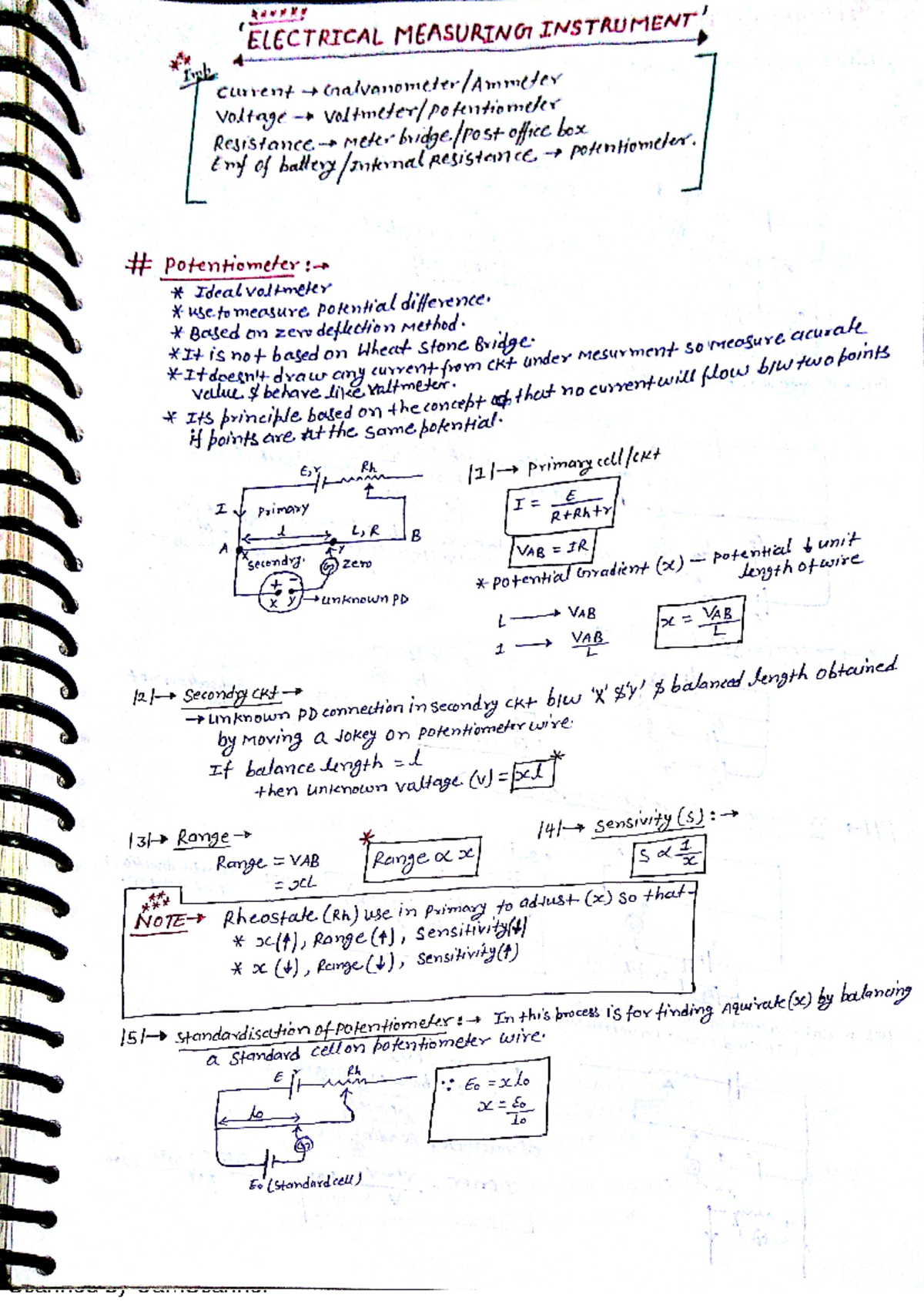 20 electrical measurment device - Physics for Engineers - Studocu