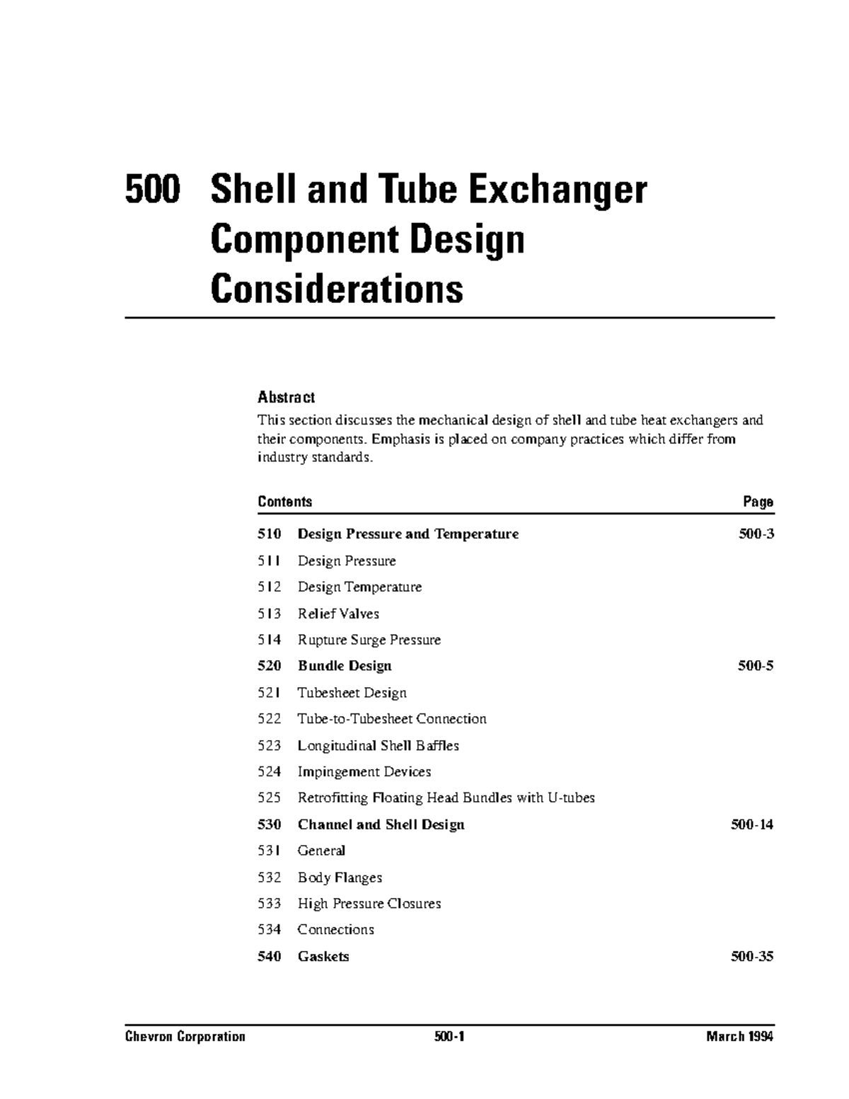 121452304 Chevron Shell and Tube Exchanger Component Design ...