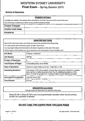 Format assesment - property financing - Assignment 1: Housing Finance ...