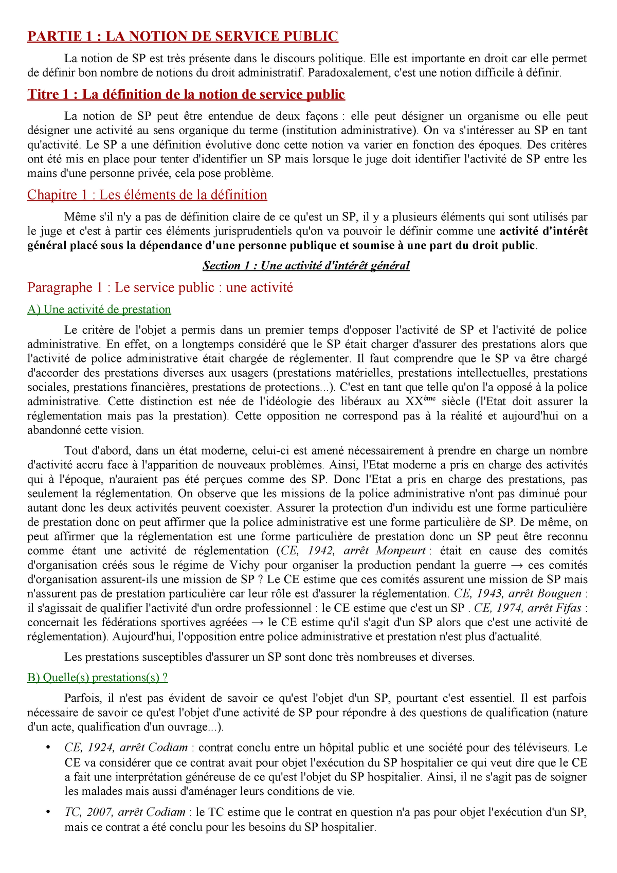 dissertation sur la qualification du service public