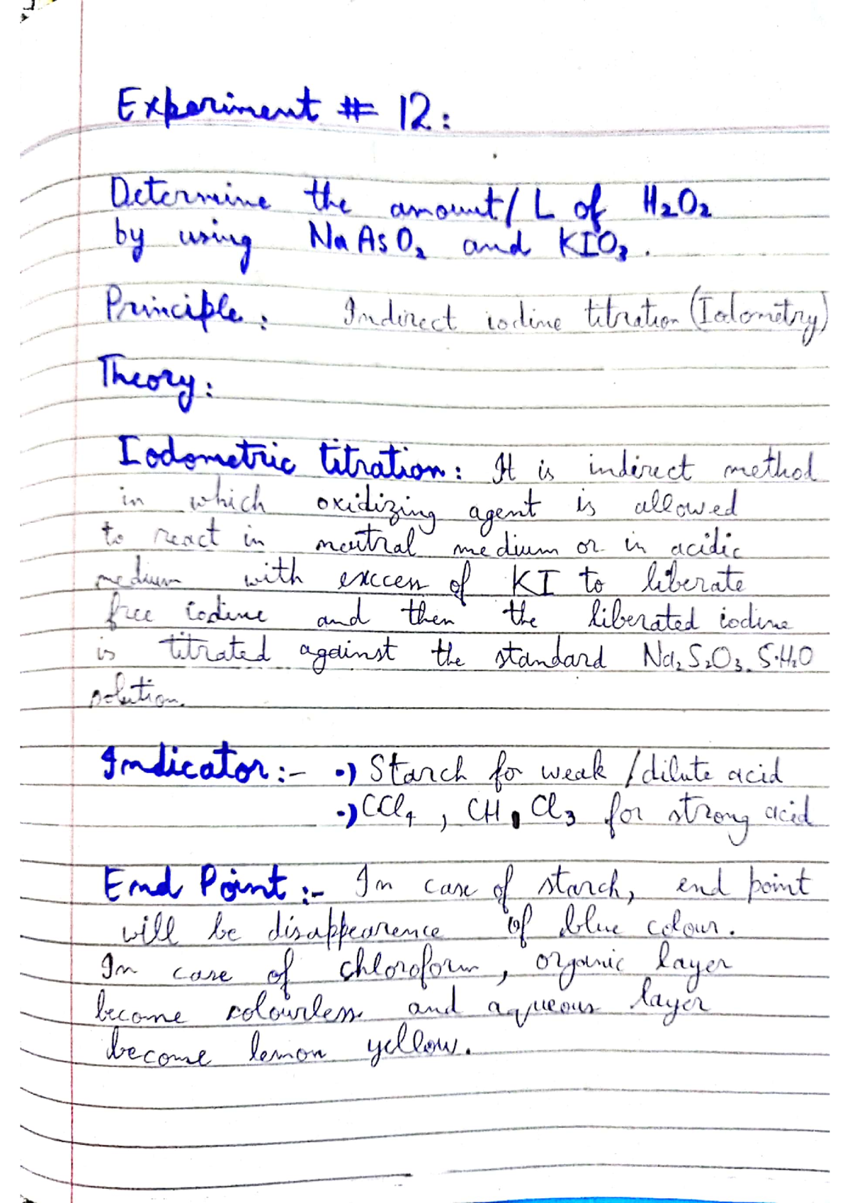 inorganic chemistry lab experiments