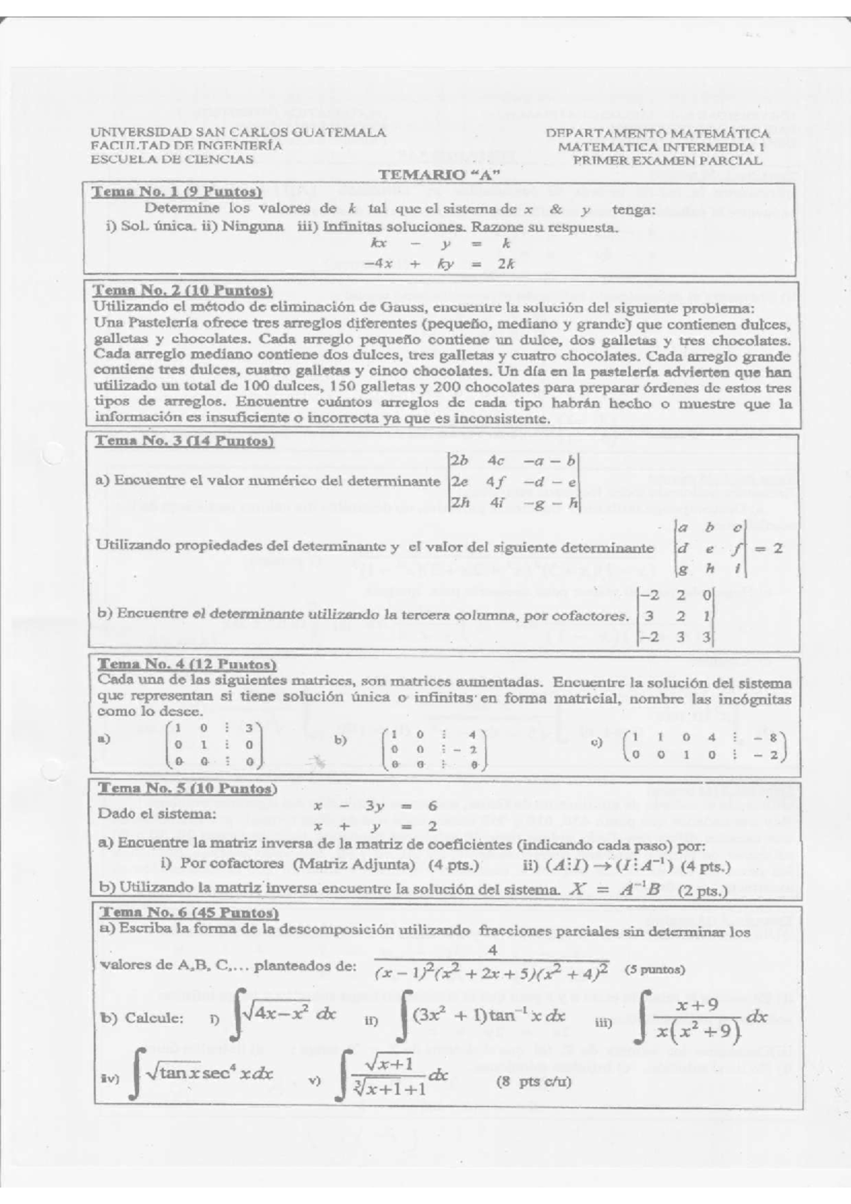 primer parcial mate inter 1 - Matematica Intermedia 1 - Studocu