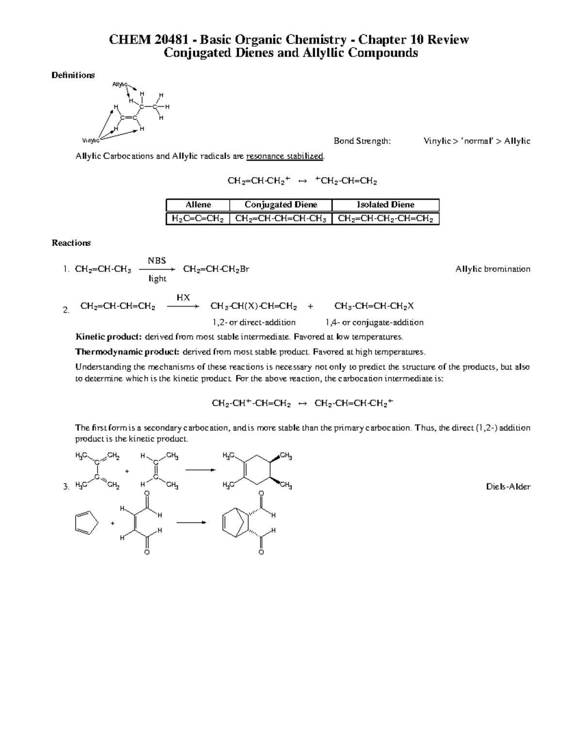 organic chemistry chapter 10 homework answers