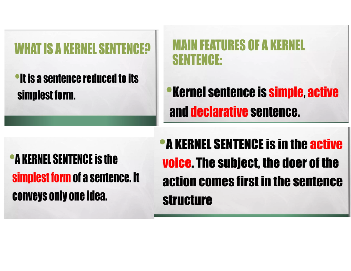 kernel-sentence-ab-english-language-studocu