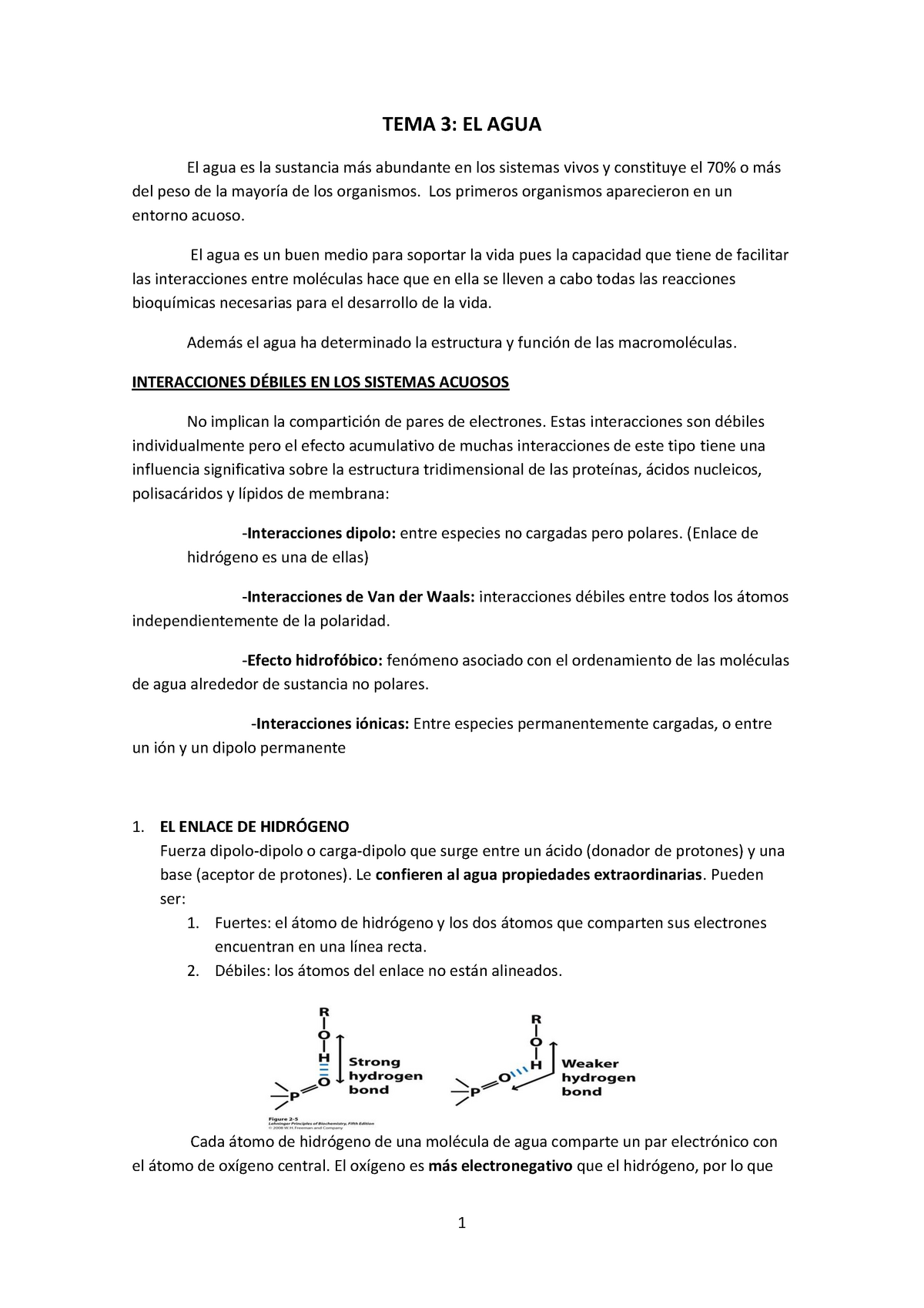 Tema 3 B, El Agua - Juan Rigoberto Tejedo Huamán - TEMA 3: EL AGUA El ...