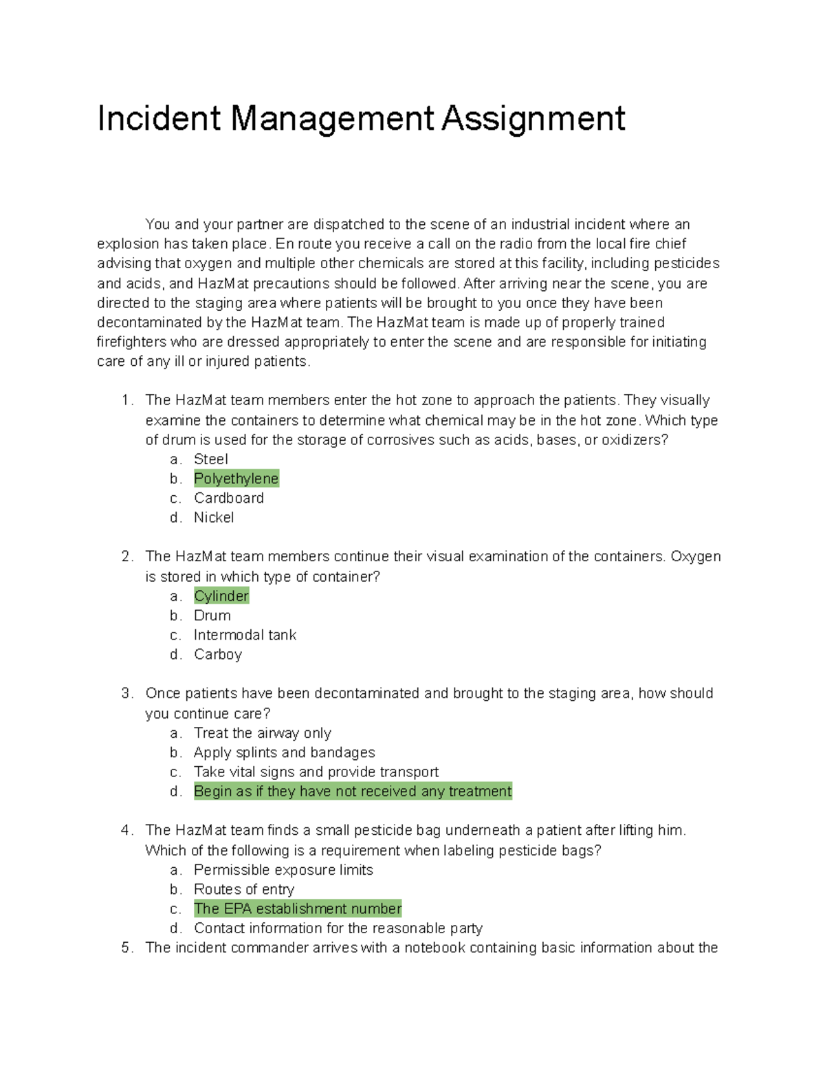 incident assignment to the right assignment group is based on