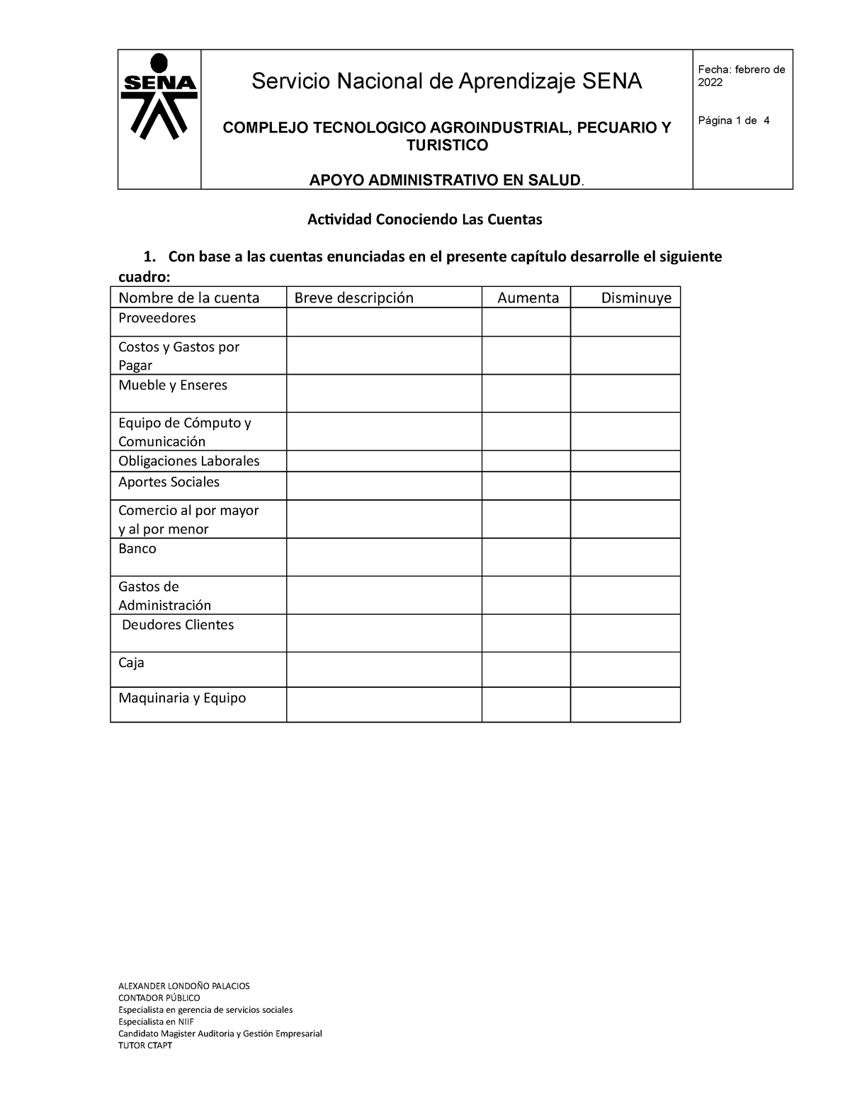 Actividad Conociendo Las Cuentas - Servicio Nacional De Aprendizaje ...