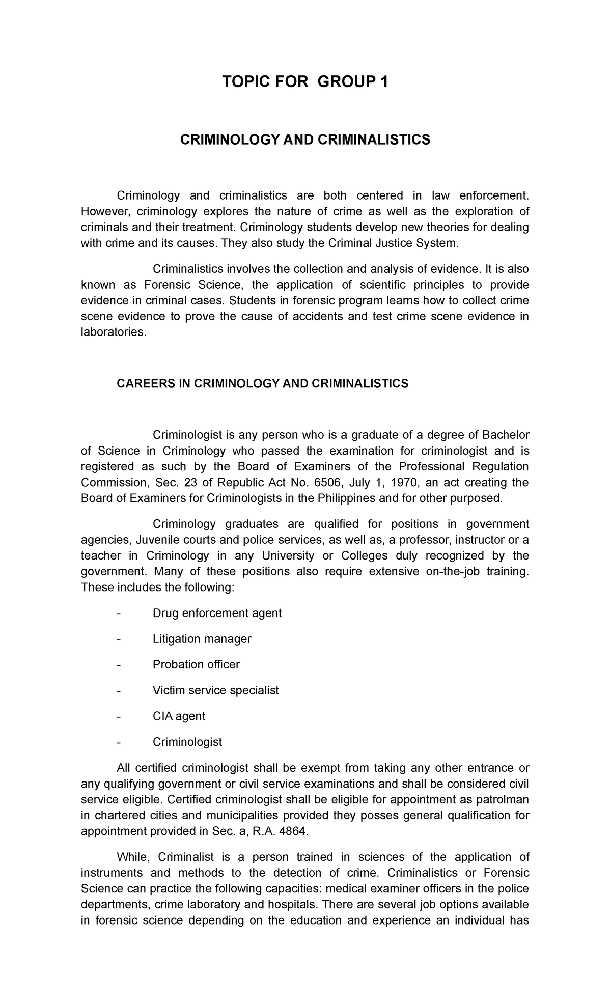 Topics-for-Crim-1-AY-23-24-reporting - TOPIC FOR GROUP 1 CRIMINOLOGY ...