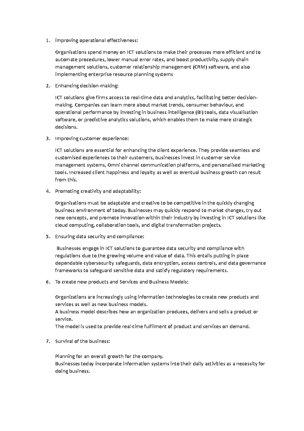 SMIS Group 12 - strategic management - improving operational ...