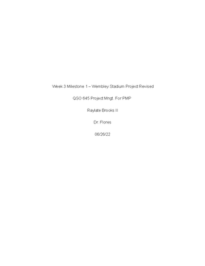 Postproject analysis xxx - Post Project Analysis Report QSO 645 PMP ...