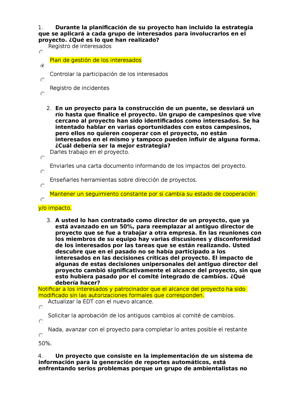 335809912 Examen Seguimiento Proyectos - Que Se Aplicará A Cada Grupo ...