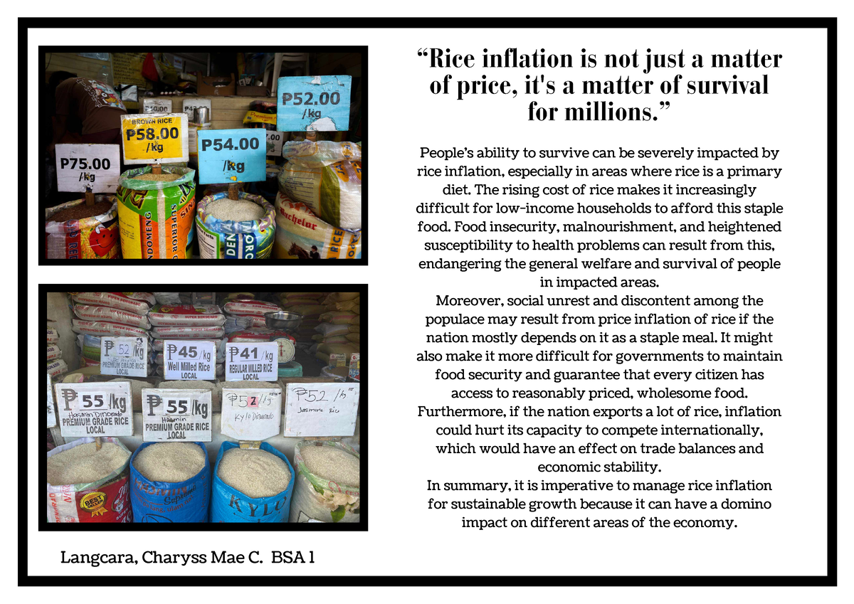 essay about rice inflation in the philippines