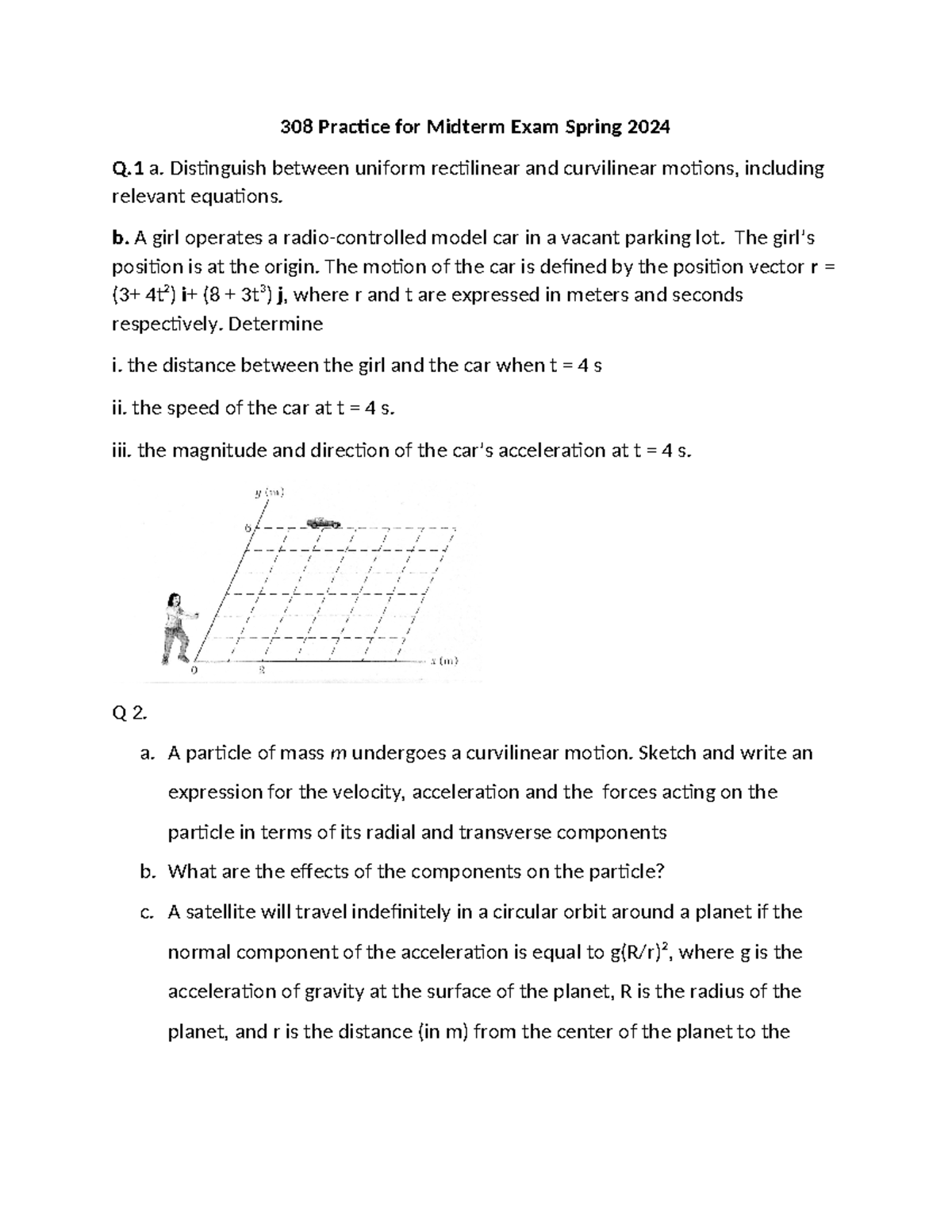 308 Practice for midterm exam Spring 2024 - 308 Practice for Midterm ...