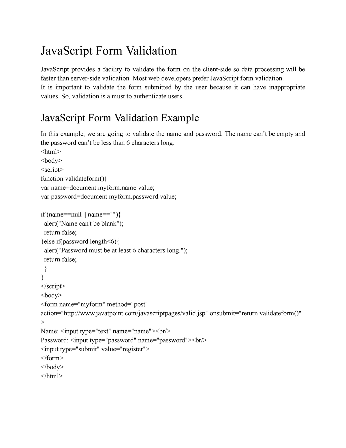 validation-js-notes-javascript-form-validation-javascript-provides